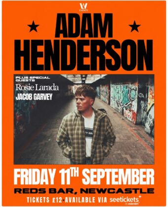 Adam Henderson with Rosie Larada and Jacob Garvey at REDS Bar, Newcastle, on 11 September 2026