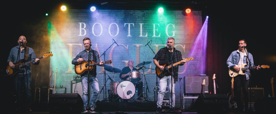 The Bootleg Eagles performing live