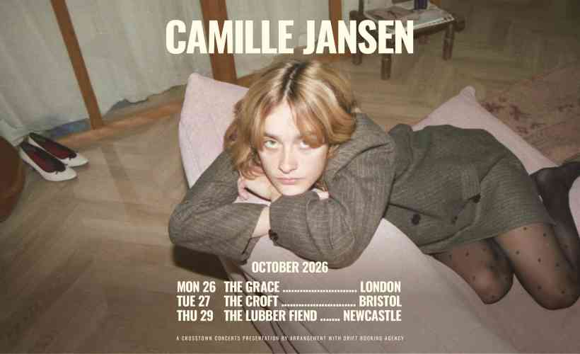 Official event artwork for Camille Jansen at The Lubber Fiend Newcastle on 29 October 2026