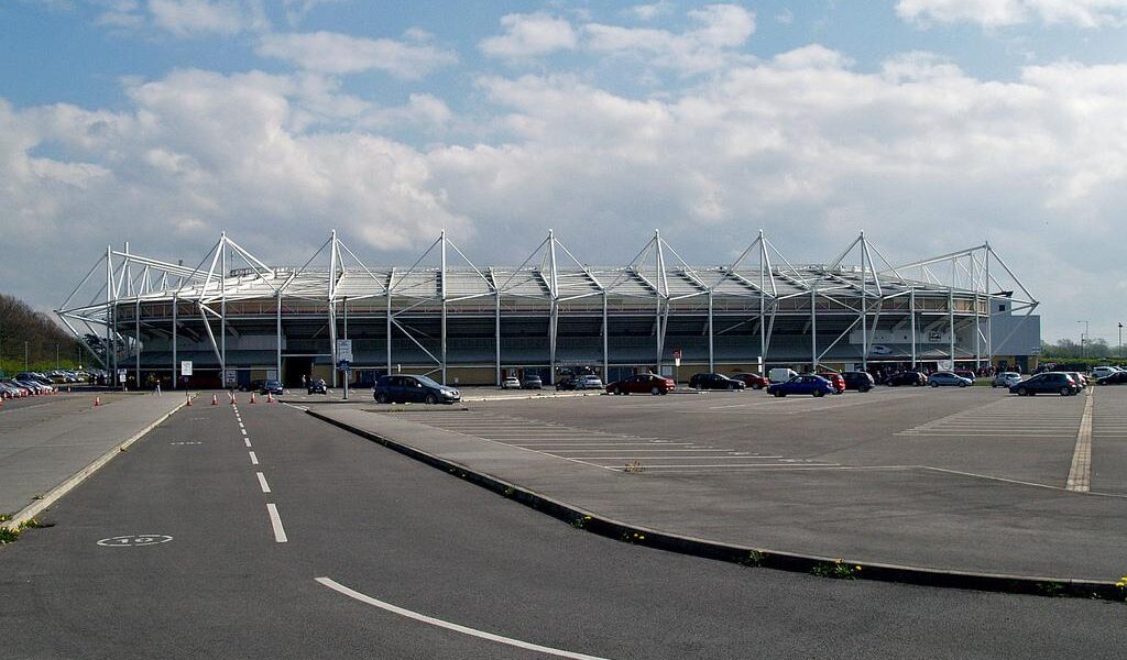 Exterior of Darlington Arena