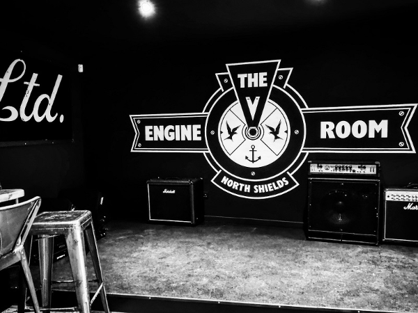 The Engine Room stage and venue interior in North Shields