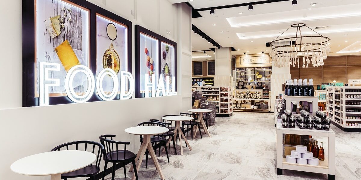 Interior of Fenwick Food Hall in Newcastle upon Tyne
