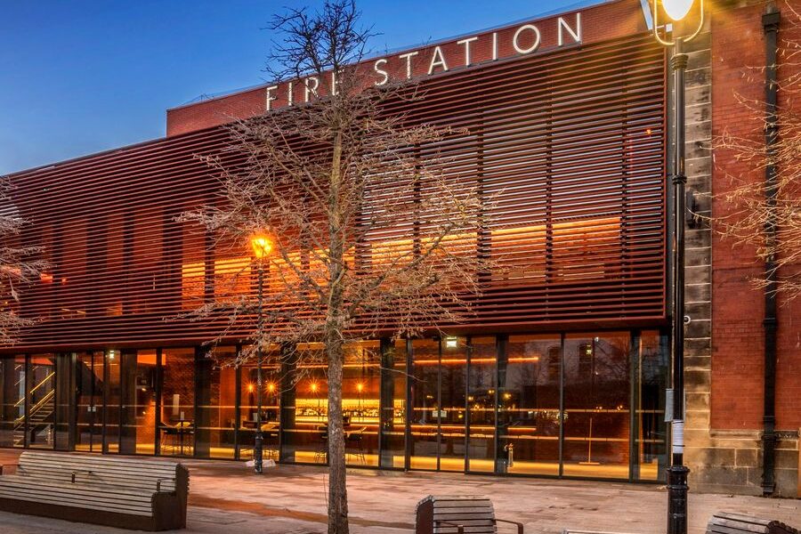 Exterior of The Fire Station live music venue in Sunderland