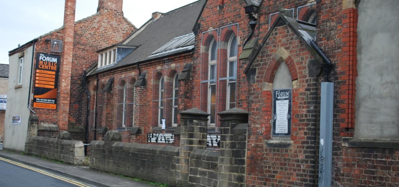 Exterior of The Forum Music Centre in Darlington