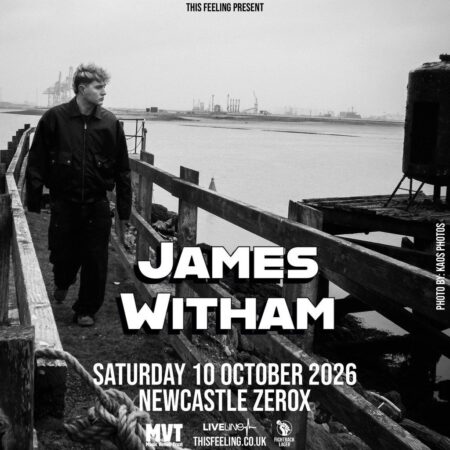 Official event artwork for James Witham at Zerox Newcastle on 10 October 2026