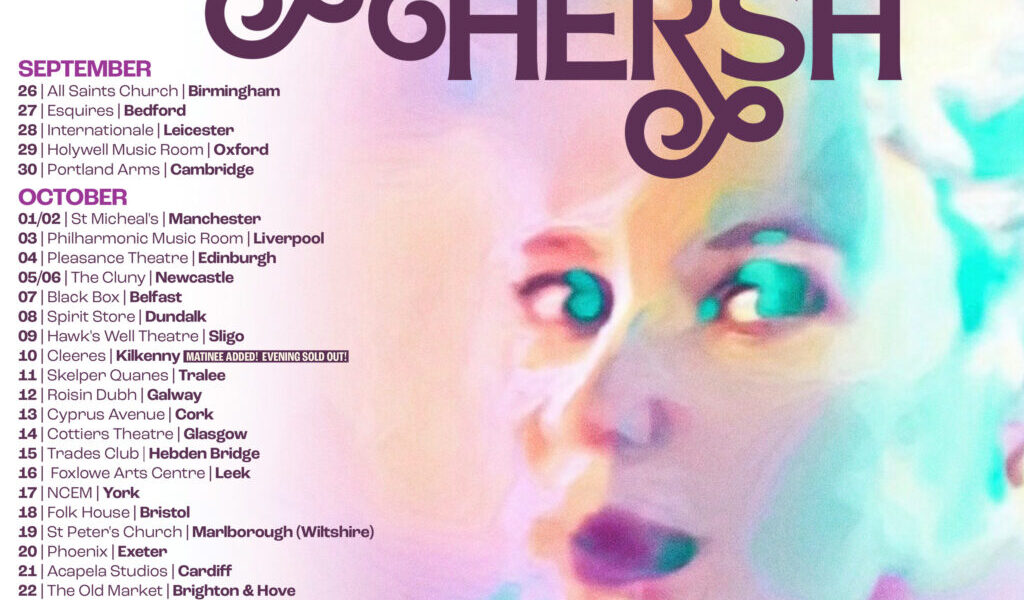 Official Kristin Hersh 2026 tour artwork including Newcastle on 6 October 2026