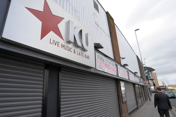 Exterior of KU live music venue in Stockton-on-Tees
