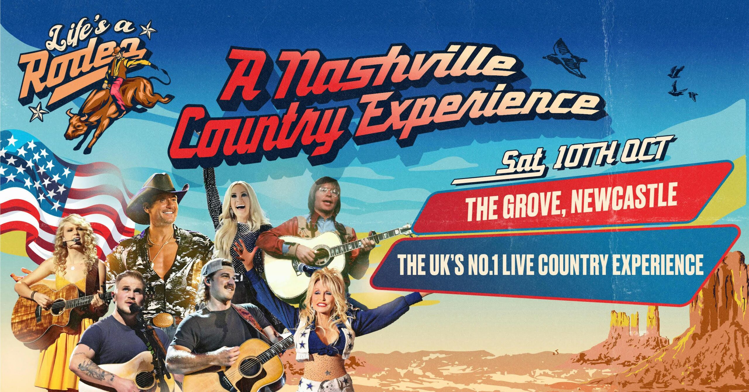 Life’s a Rodeo Newcastle event artwork