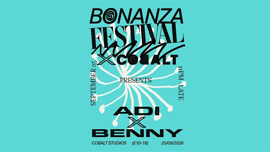 Bonanza Festival Showcase event artwork