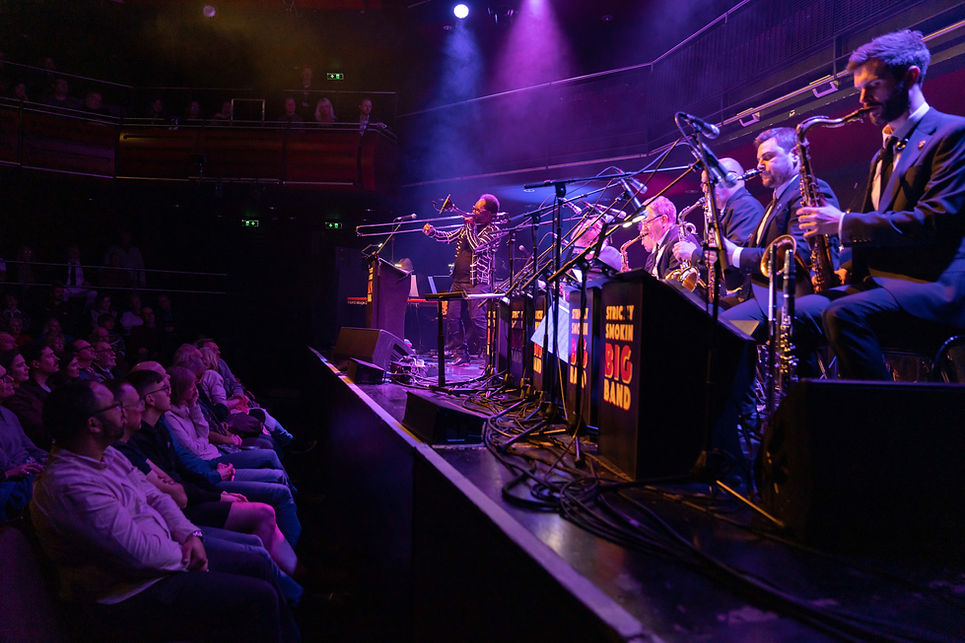 Strictly Smokin Big Band official image for The Glasshouse Gateshead with Gareth Lockrane on 26 February 2027