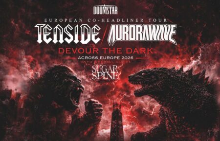 Tenside and Aurorawave Devour the Dark European Tour 2026 artwork