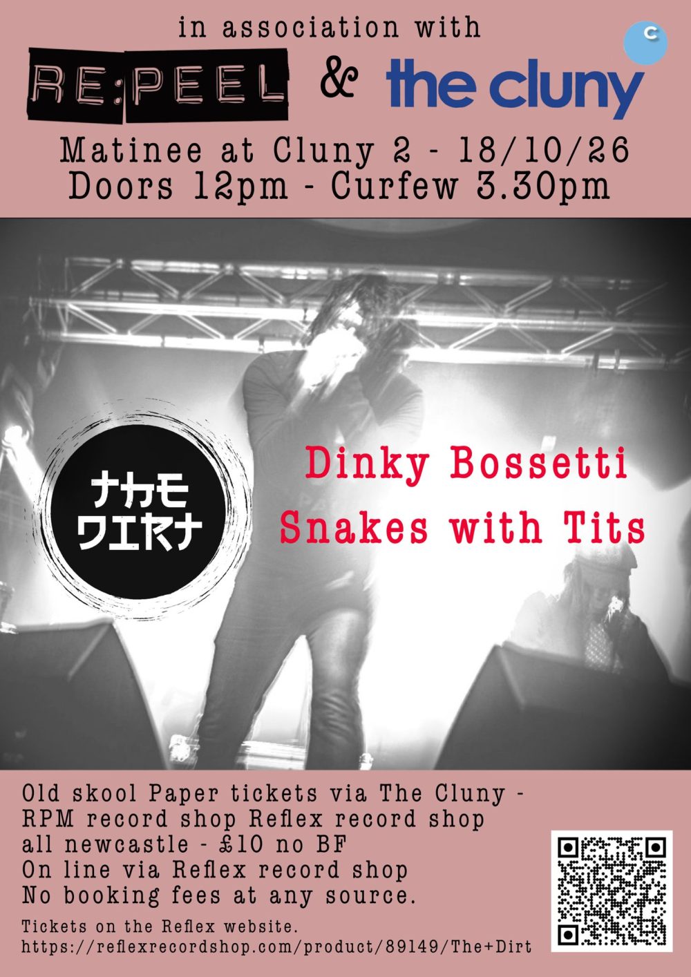 The Dirt appearing at Cluny 2 Newcastle in October 2026