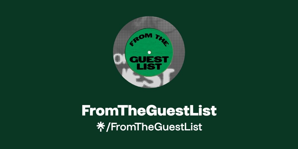 The Guest List official artist image