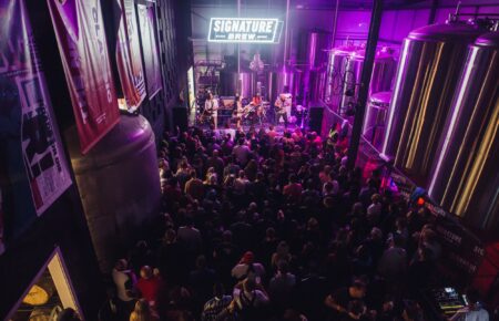 The Skints performing live