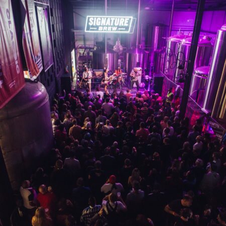 The Skints performing live